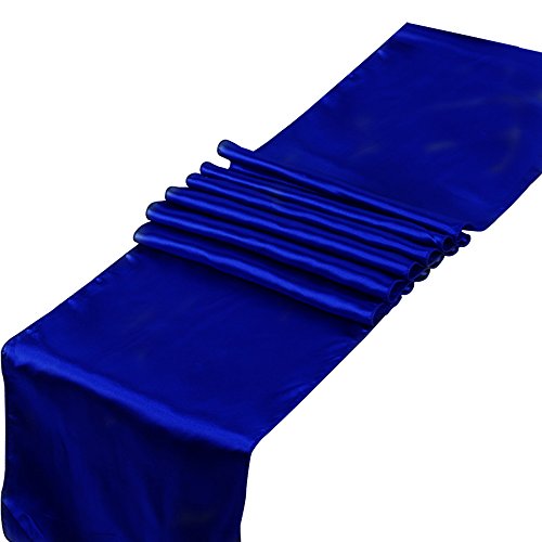 10 Tischläufer aus Satin in den Maßen 30,5 x 274,3 cm von Raylinedo, als Dekoration für Hochzeiten, Partys und als Brautschmuck von RayLineDo