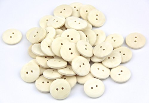 50 x Uni Holz 2 Loch rund 15 mm Sew Craft Scrapbook DIY Tasten 50 x Uni Holz 2 Loch rund 15 mm Sew Craft Scrapbook DIY Tasten von RayLineDo