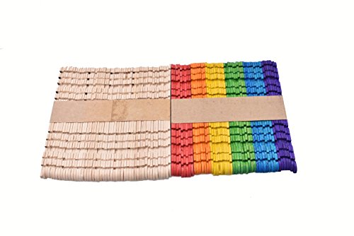 RayLineDo 100 Holz-Eisstiele, für Lutscher und Eis am Stiel, 11,4 x 1 x 0,2 cm, naturfarben und mehrfarbig RayLineDo 100 Holz-Eisstiele, für Lutscher und Eis am Stiel, 11,4 x 1 x 0,2 cm, naturfarben und mehrfarbig von RayLineDo