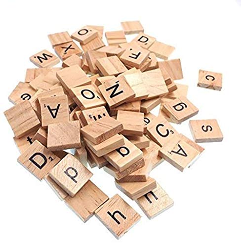 Raylinedo 200x Mit Scrabble - Fliesen Buchstaben Des Alphabets Scrabbles In Groß - Und Kleinschreibung Viele Englische Wörter Kunsthandwerk Gemischt von RayLineDo