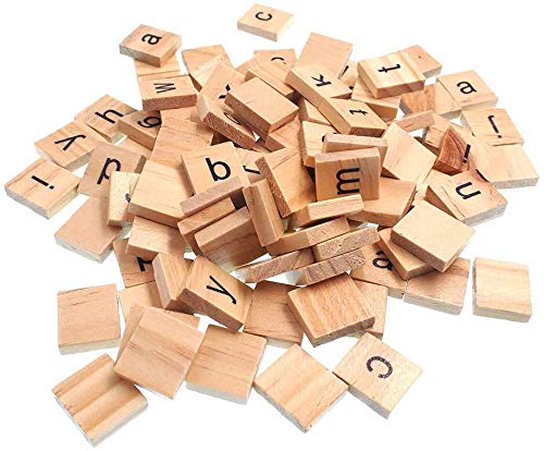 Raylinedo 200x Mit Scrabble - Fliesen Buchstaben des Alphabets Scrabbles Zahl Handwerk Englische Wörter Werden Gemischt von RayLineDo