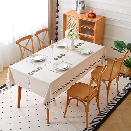 Rayapot PVC Wachstischdecke Schmutzabweisend Tischdecke, Kunststoff Abwaschbar Zuschneidbar Tischdecke, Plastik Wasserdicht Tischtuch, Für Küchen Esszimmer Outdoor - Tiefschwarze Blüte - 140x180cm Rayapot PVC Wachstischdecke Schmutzabweisend Tischdecke, Kunststoff Abwaschbar Zuschneidbar Tischdecke, Plastik Wasserdicht Tischtuch, Für Küchen Esszimmer Outdoor - Tiefschwarze Blüte - 140x180cm von Rayapot