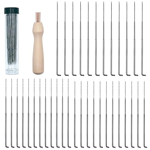 Filznadeln zum Trockenfilzen, 3 Größen Filznadeln, Filznadel Filzset mit Filznadelgriff aus Holz Filzset für Anfänger, 36 Stück Nadelfilzzubehör Filz Nadel Filznadeln set für Oder Profis Filznadeln zum Trockenfilzen, 3 Größen Filznadeln, Filznadel Filzset mit Filznadelgriff aus Holz Filzset für Anfänger, 36 Stück Nadelfilzzubehör Filz Nadel Filznadeln set für Oder Profis von Rayconup