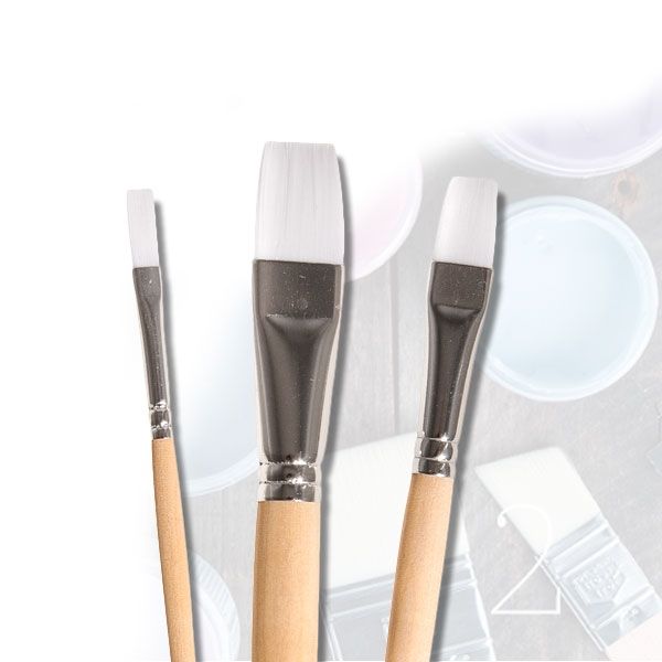 Chalky Basic Pinselset, 3er, weiche Synthetikfaser, Holzgriff, Aluzwinge, Gr. 6,12,20 Chalky Basic Pinselset, 3er, weiche Synthetikfaser, Holzgriff, Aluzwinge, Gr. 6,12,20 von Rayher Hobby GmbH