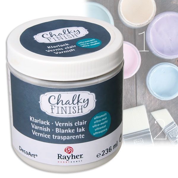 Chalky Finish Klarlack Ultramatt, 236ml, Versiegelung für d. Außenbeeich Chalky Finish Klarlack Ultramatt, 236ml, Versiegelung für d. Außenbeeich von Rayher Hobby GmbH