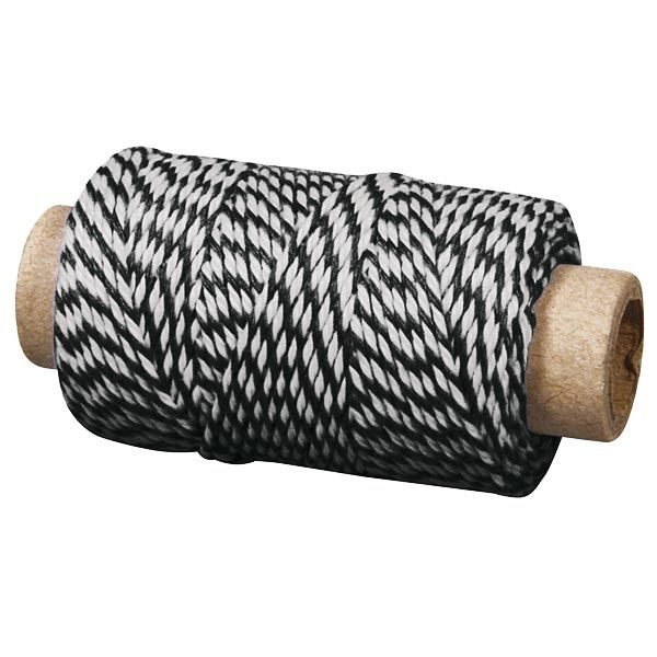Deko-Garn schwarz-weiß, 35m x1mm, gehört in jeden Haushalt Deko-Garn schwarz-weiß, 35m x1mm, gehört in jeden Haushalt von Rayher Hobby GmbH