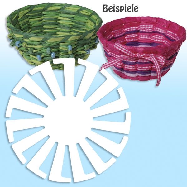 Kunststoff Schablone für Körbchen, 3er Pack, inkl. Anleitung Kunststoff Schablone für Körbchen, 3er Pack, inkl. Anleitung von Rayher Hobby GmbH