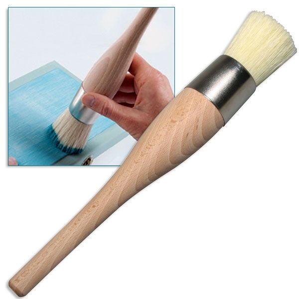 Rundpinsel - Weiße Schweineborsten, Gr. 24, für Chalky Cremewachs u.- Farben Rundpinsel - Weiße Schweineborsten, Gr. 24, für Chalky Cremewachs u.- Farben von Rayher Hobby GmbH