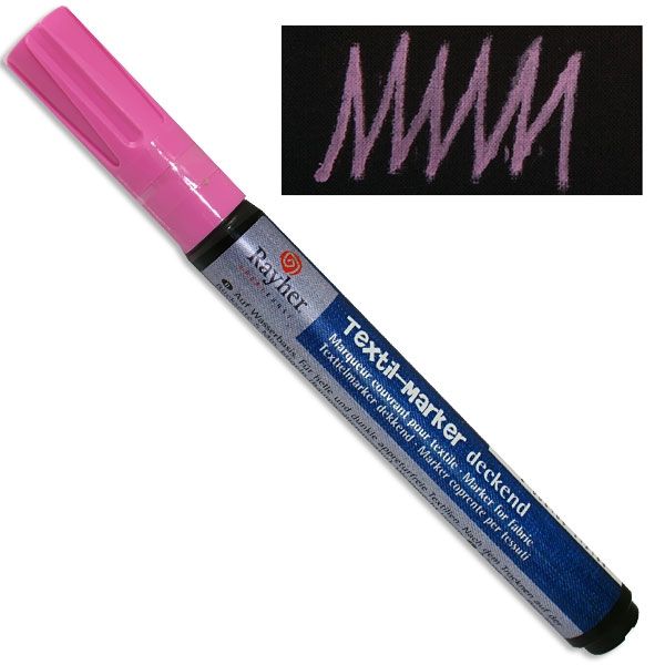 Textil-Marker deckend, babyrosa, Rundspitze 2-4 mm, mit Ventil Textil-Marker deckend, babyrosa, Rundspitze 2-4 mm, mit Ventil von Rayher Hobby GmbH