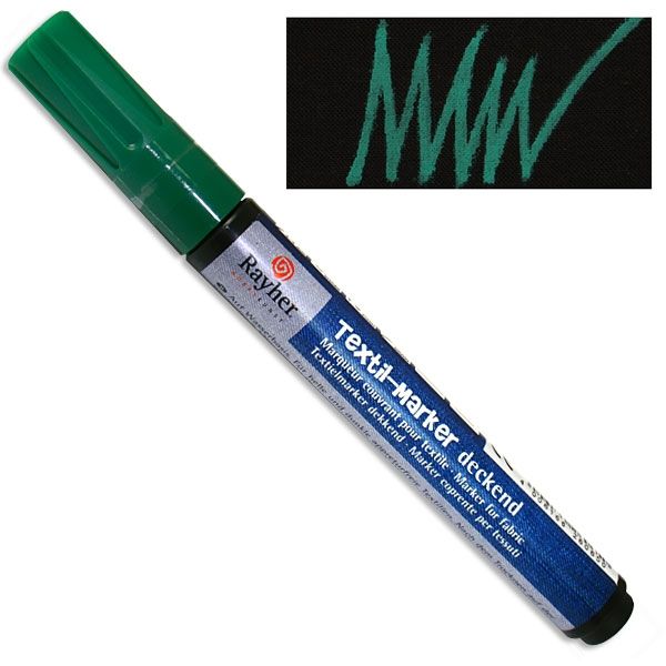 Textil-Marker deckend, blattgrün, Rundspitze 2-4 mm, mit Ventil Textil-Marker deckend, blattgrün, Rundspitze 2-4 mm, mit Ventil von Rayher Hobby GmbH