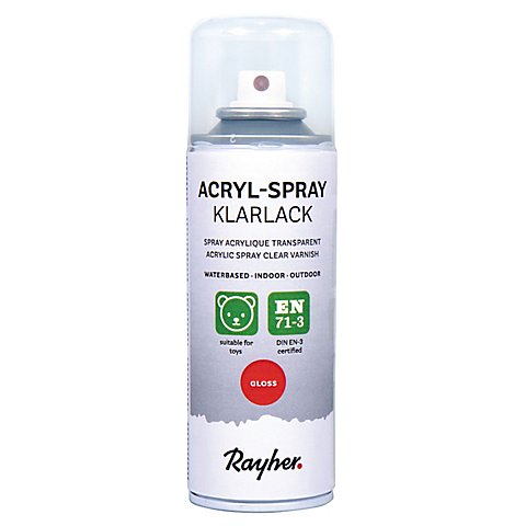 Arcryl-Spray Klarlack, glänzend, wasserbasierend, 200 ml von Rayher
