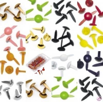 Brads Klammern Splint rund metall gold 4+8mm ca. 75 St. Brads Klammern Splint rund metall gold 4+8mm ca. 75 St. von Rayher