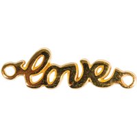 Charms-Verbinder "Love" - Gold von Gold