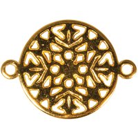 Charms-Verbinder "Mandala" - Gold von Gold