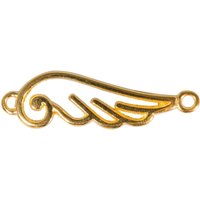 Charms-Verbinder "Offener Flügel" - Gold von Gold