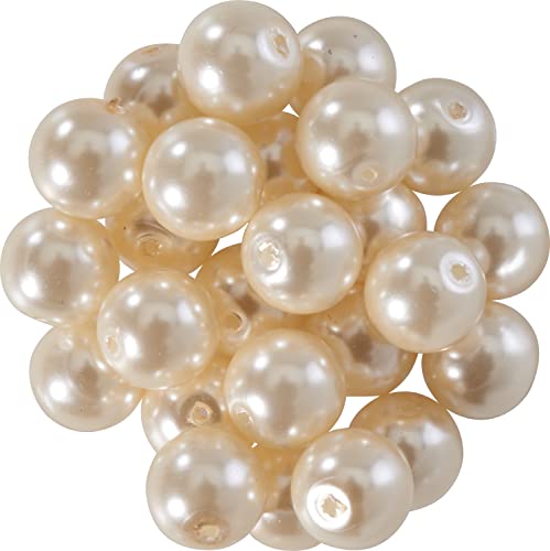 Glaswachsperlen Ø 8 mm weiß Glaswachsperlen Ø 8 mm weiß von Pracht