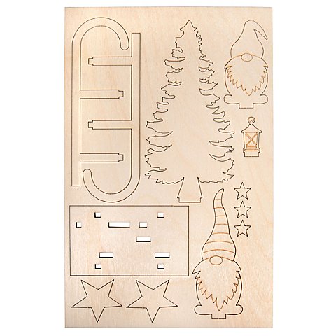 Holzbausatz "Wichtel", 11,5 x 5 x 16,5 cm von Rayher
