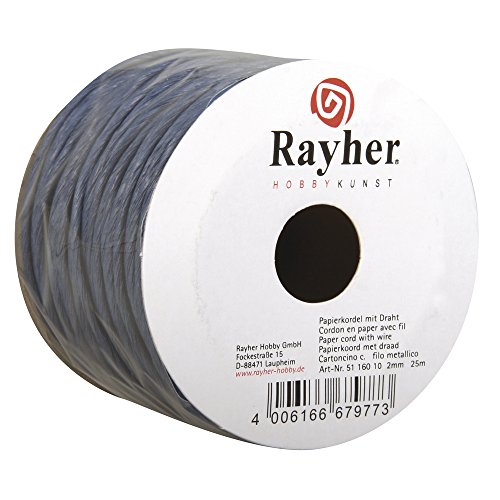 Kordel, dunkelblau, aus verstärktem Papier-Ã˜ 2 mm - 25 m-Rayher von Rayher