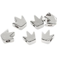 Metall Perlen Krone - Silber von Rayher