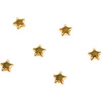 Mini-Metall-Perle "Stern", 6 Stück - Gold von Gold