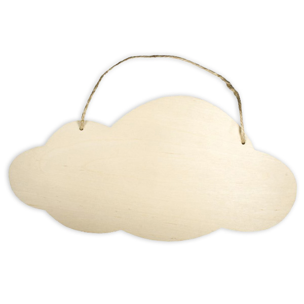 Naturholzschild Wolke, 40cm x 20cm Naturholzschild Wolke, 40cm x 20cm von Rayher