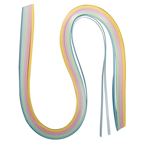 Papier für Quilling pastell, 100 Stück von Rayher