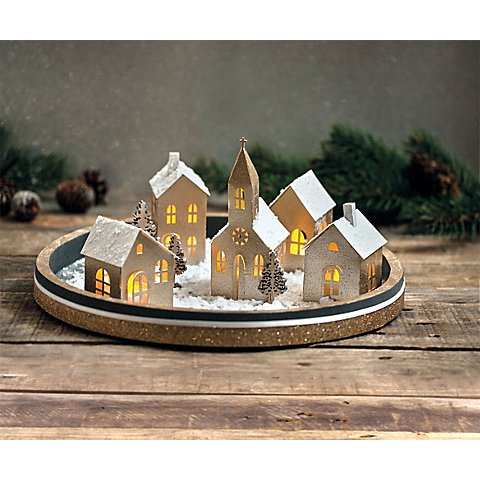 Papierbausatz Lichterdorf, 5-teilig Papierbausatz Lichterdorf, 5-teilig von Rayher