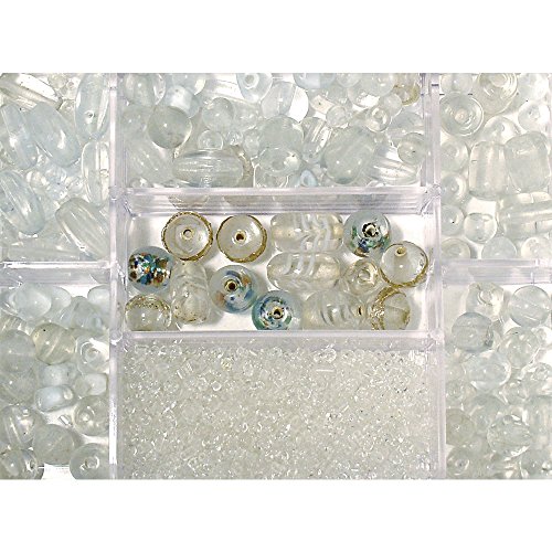 RAYHER 14003801, Glasperlen-Box, Farb- und Größenmix, SB-Box 115 g, bergkristall RAYHER 14003801, Glasperlen-Box, Farb- und Größenmix, SB-Box 115 g, bergkristall von Rayher