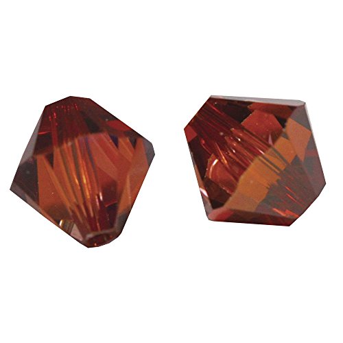 RAYHER 14221285 Swarovski Kristall-Schliffperlen, 8 mm Durchmesser, Dose 11 Stück, red magma von Rayher