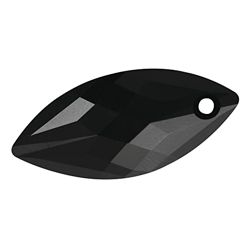 RAYHER 14387574 Swarovski-Kristallschliff-Anhänger, 30 x 14 mm, Dose 1 Stück, Navette, ebenholz RAYHER 14387574 Swarovski-Kristallschliff-Anhänger, 30 x 14 mm, Dose 1 Stück, Navette, ebenholz von Rayher