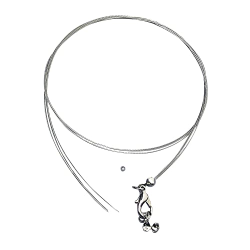 RAYHER 2120422 Schmuck-Collier, 3-reihig, 45 cm, SB-Btl, 1 Stück, silber von Rayher