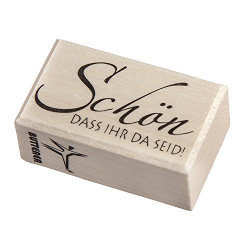 RAYHER 28421000, H.- Stempel Schön, dass Ihr, 3 x 5 cm, Artikel 12212 von Rayher