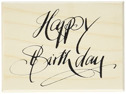 Rayher Stempel Holz "Happy Birthday", 6 x 8 cm, Holzstempel Geburtstag, zum Gestalten von Karten, Umschlägen, Geschenken, Butterer Stempel, 28479000, Beige Rayher Stempel Holz "Happy Birthday", 6 x 8 cm, Holzstempel Geburtstag, zum Gestalten von Karten, Umschlägen, Geschenken, Butterer Stempel, 28479000, Beige von Rayher