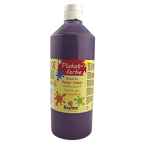 RAYHER 38566314, Plakatfarbe, Flasche 500 ml, violett RAYHER 38566314, Plakatfarbe, Flasche 500 ml, violett von Rayher