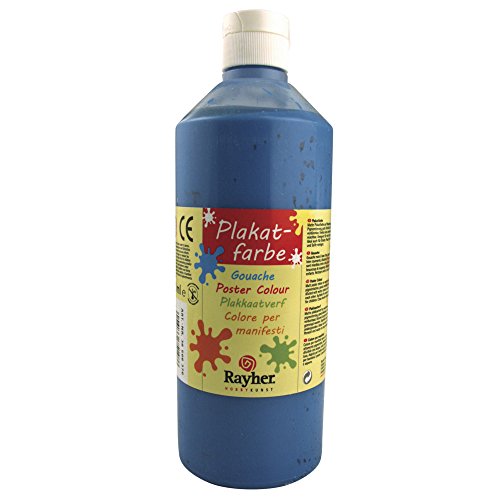 RAYHER 38566376, Plakatfarbe, Flasche 500 ml, royalblau RAYHER 38566376, Plakatfarbe, Flasche 500 ml, royalblau von Rayher