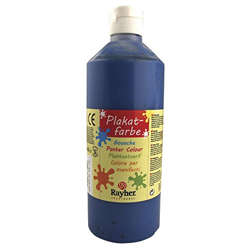 RAYHER 38566387, Plakatfarbe, Flasche 500 ml, nachtblau RAYHER 38566387, Plakatfarbe, Flasche 500 ml, nachtblau von Rayher