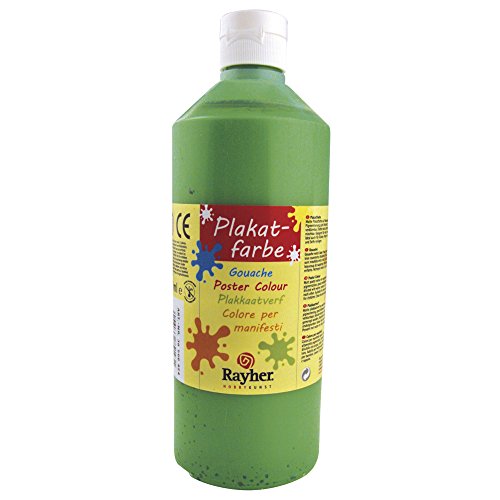 RAYHER 38566424, Plakatfarbe, Flasche 500 ml, giftgrün RAYHER 38566424, Plakatfarbe, Flasche 500 ml, giftgrün von Rayher