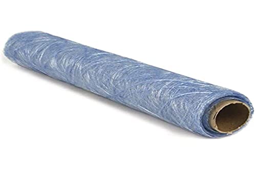 RAYHER 5521808 Faserseide „modern“, hellblau, Rolle 5 m, Breite 30 cm, Dekovlies, Tischband, Tischläufer, für perfekte Tischdekorationen von Rayher