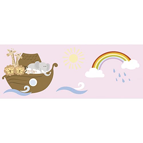 RAYHER 59586262 Washi Tape Arche Noah, 30 mm, Rolle 15m, babyrosa von Rayher
