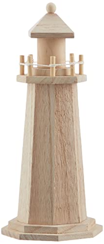 RAYHER 6199100 Holz-Leuchtturm, 25 cm von Rayher