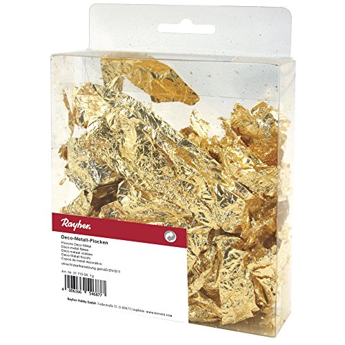 RAYHER - Deco-Metall-Flocken, SB-Ka. 1 Gramm, gold von Rayher