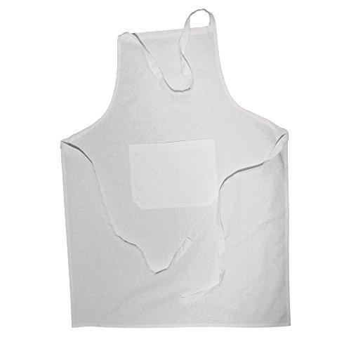 RAYHER HOBBY 3829000 Baumwoll-Schürze, mit Tasche, zum Binden, Latzschürze, Malkittel zum Bemalen mit Stoffmalfarbe, Färben, Bedrucken, Besticken, Gestalten, 70 x 95 cm, weiß RAYHER HOBBY 3829000 Baumwoll-Schürze, mit Tasche, zum Binden, Latzschürze, Malkittel zum Bemalen mit Stoffmalfarbe, Färben, Bedrucken, Besticken, Gestalten, 70 x 95 cm, weiß von Rayher