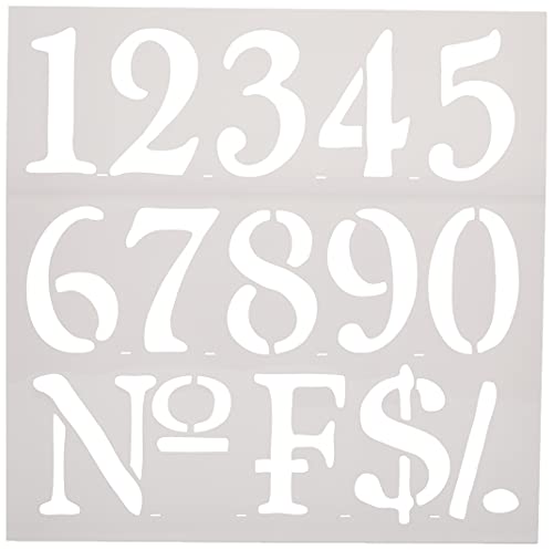 RAYHER HOBBY 38907000 Schablone Nummern, 30,5 x 30,5 cm, Polyester, SB-Btl 1 Stück RAYHER HOBBY 38907000 Schablone Nummern, 30,5 x 30,5 cm, Polyester, SB-Btl 1 Stück von Rayher