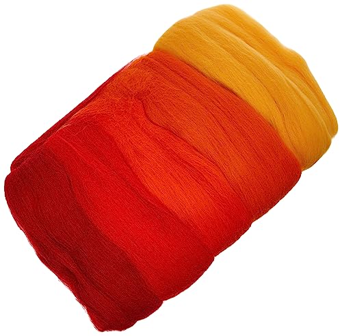 RAYHER HOBBY 5365200 Filzwolle, Merinowolle, Kammzug, fein, 19 mic, 5 Farben je 10g, Rot-Töne, 100% Schafschurwolle zum Filzen, 50g RAYHER HOBBY 5365200 Filzwolle, Merinowolle, Kammzug, fein, 19 mic, 5 Farben je 10g, Rot-Töne, 100% Schafschurwolle zum Filzen, 50g von Rayher