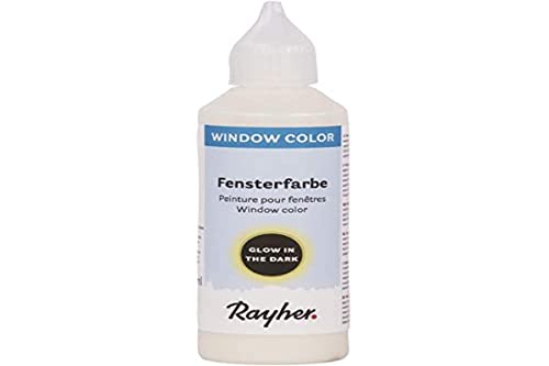RAYHER HOBBY Rayher 38702000 Nachtleuchtfarbe easy paint , Flasche 80 ml, Leuchtet im Dunkeln von Rayher