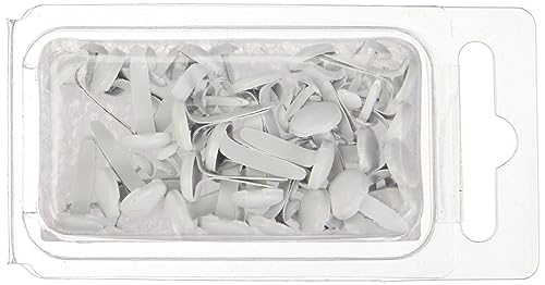 Rayher Brads "Rund", 4 mm + 8 mm ø gemischt, Farbe weiß, Blisterbox 75 Stück, Mini-Brads für Scrapbooking und zum Basteln, Musterklammern, Spreizklammern, 7871602 Rayher Brads "Rund", 4 mm + 8 mm ø gemischt, Farbe weiß, Blisterbox 75 Stück, Mini-Brads für Scrapbooking und zum Basteln, Musterklammern, Spreizklammern, 7871602 von Rayher