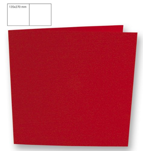 RAYHER - Karte quadratisch, doppelt, 135x270 mm, 220g, Beutel 5 Stück, RAYHER - Karte quadratisch, doppelt, 135x270 mm, 220g, Beutel 5 Stück, von Rayher