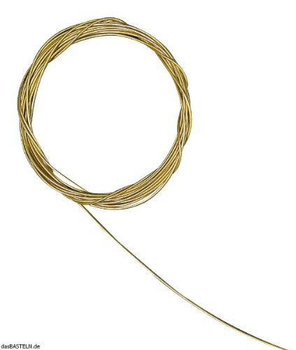 RAYHER - Schmuckdraht, matt, 0,5 mm, nickelfrei, SB-Btl. 2 m, kunststoffummantelt, gold RAYHER - Schmuckdraht, matt, 0,5 mm, nickelfrei, SB-Btl. 2 m, kunststoffummantelt, gold von Rayher