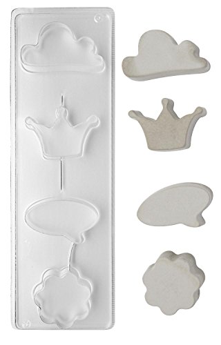 RAYHER Seifengießform-Motive, Tiefe 3cm, Wolke, Diverse, Weiß, 3.45 x 1 x 0.33 cm RAYHER Seifengießform-Motive, Tiefe 3cm, Wolke, Diverse, Weiß, 3.45 x 1 x 0.33 cm von Rayher