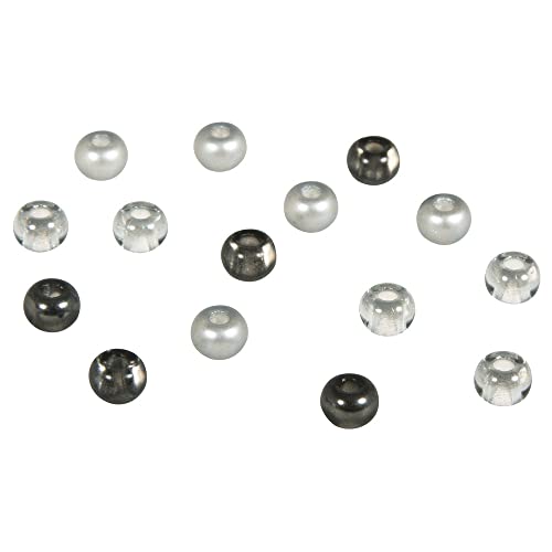 Rayher 14799558 Rocailles-Mix mit Großloch, 5,5mm ø, grau-Töne Rayher 14799558 Rocailles-Mix mit Großloch, 5,5mm ø, grau-Töne von Rayher